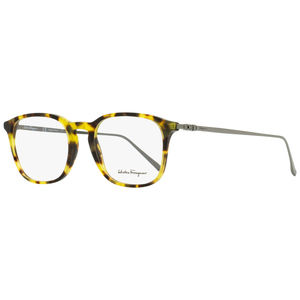 Salvatore Ferragamo Rectangular Eyeglasses SF2846 281 Vintage Tortoise/Gunmetal